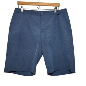 Travis Mathew Men's Blue Shorts Flat Front Lightweight‎ Comfort Stretch Golf